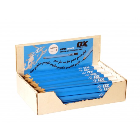 OX Pro Crayon gras triangulaire 7B 240mm